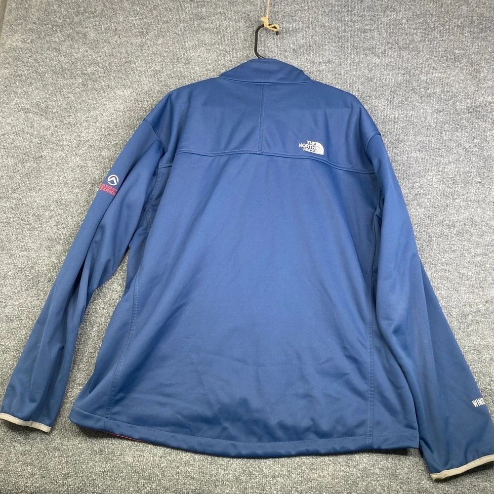 The North Face Summit Series Windstopper Jacket Mens Blue Softshell Full Zip L